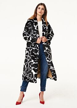 Cappotto con motivo animalier Denny Rose