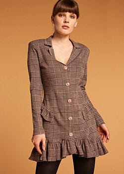 Prince of Wales check dress Denny Rose