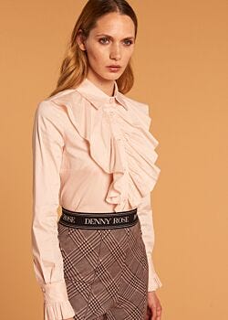 Camicia con polsini volant Denny Rose