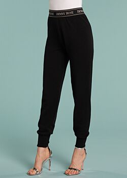 Fleece Pants Black Denny Rose