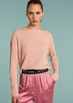 Maglia in cotone, viscosa e lana Denny Rose