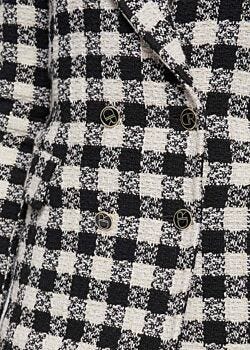 Pied De Poule Blazer bouclé con motivo check Denny Rose
