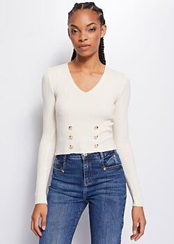 Jumper with V neck Denny Rose