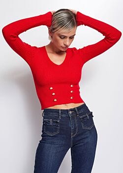 Jumper with V neck Denny Rose