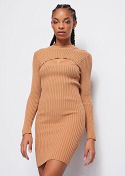 Ribbed knit dress Denny Rose