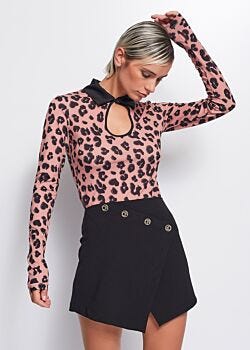 T-shirt con stampa animalier Denny Rose