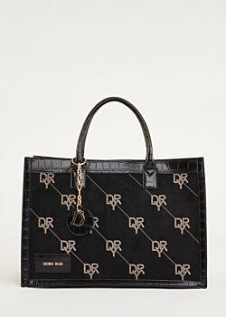 Crocodile effect shopper Denny Rose Borse