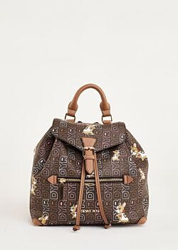 Backpack in printed faux leather Denny Rose Borse