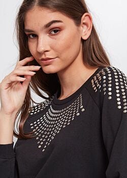 Black E Embellished dress Denny Rose Jeans