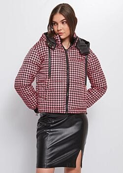 Confetti-black Pied Reversible down jacket Denny Rose Jeans