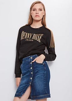 Sweatshirt with epaulettes Denny Rose Jeans