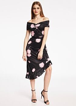 Silk floral dress Denny Rose