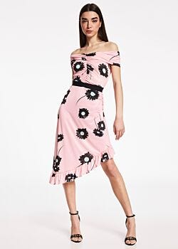 Silk floral dress Denny Rose