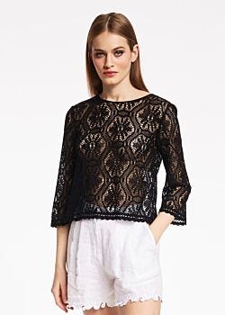 Macramé lace blouse Denny Rose