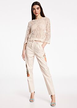 Macramé lace blouse Denny Rose