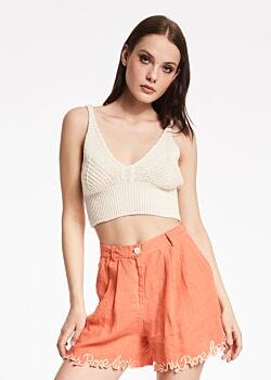 Crochet knit top Denny Rose