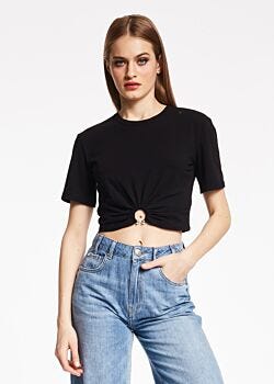 Stretch cotton T-shirt Denny Rose