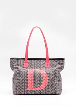 Shopping bag con stampa all over Denny Rose Borse