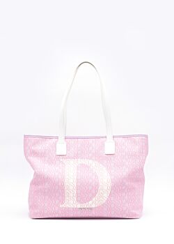 Shopping bag con logo all over Denny Rose Borse