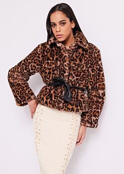 Maculato Animal-print jacket Denny Rose