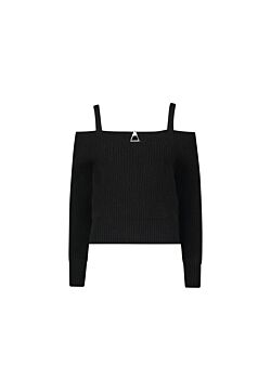 Black Maglia con spalline Denny Rose