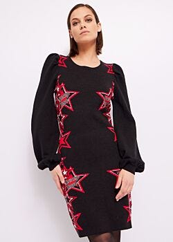 Black Abito con stelle Denny Rose Jeans
