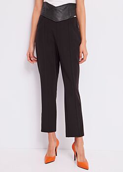 Black Cropped trousers Denny Rose Jeans