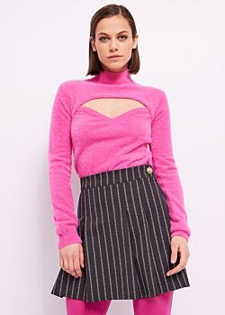 Fuchsia Purple Knit jumper Denny Rose Jeans