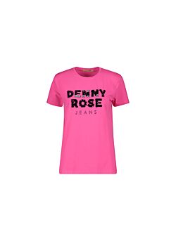 Azalea Pink T-shirt con logo Denny Rose Jeans