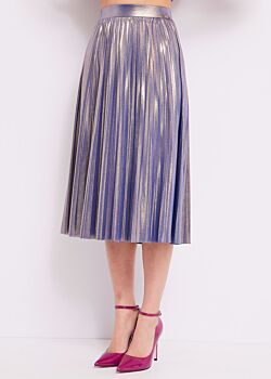 Azzurro-arg-laminato Jacquard skirt Denny Rose Jeans