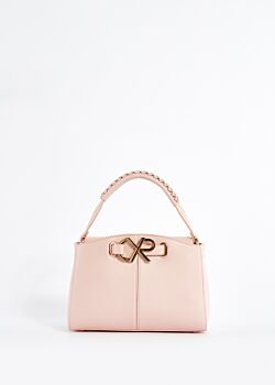 Eco-leather bowler bag with logo Denny Rose Borse