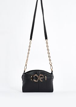 Eco-leather crossbody bag with logo Denny Rose Borse