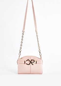 Eco-leather crossbody bag with logo Denny Rose Borse