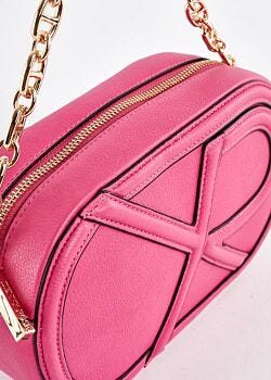 Crossbody in ecopelle con logo Denny Rose Borse