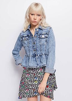 Unico Giacca in denim con balza Denny Rose Jeans