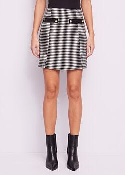 Black/white Houndstooth miniskirt Denny Rose