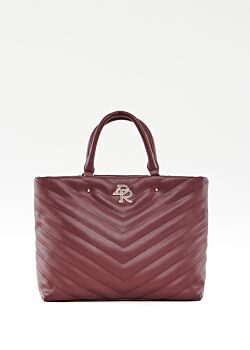 Sassafras Red, quilted shopper bag Denny Rose Borse