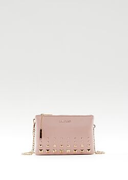 Bandolera rosa con tachuelas Denny Rose Borse