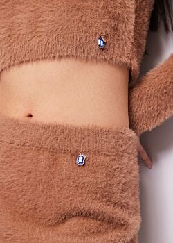 Burro Brown knitted skirt Denny Rose Jeans