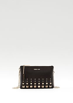 Bandolera negra con tachuelas Denny Rose Borse