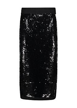 Black Gonna in maglia con paillettes Denny Rose Jeans