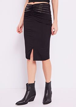 Black Studded skirt Denny Rose