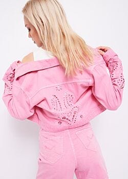 Chaqueta vaquera con bordados Denny Rose Jeans