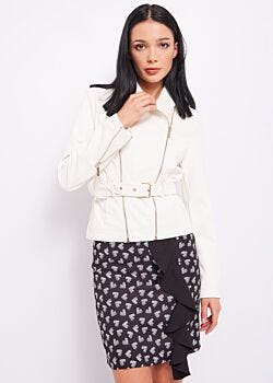 Faux-leather biker jacket Denny Rose Jeans