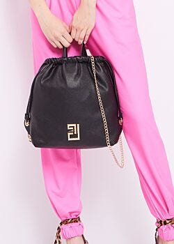 Faux-leather rucksack Denny Rose Borse