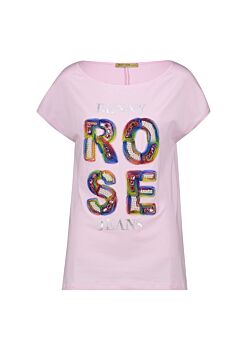 T-shirt con strass e perle Denny Rose Jeans