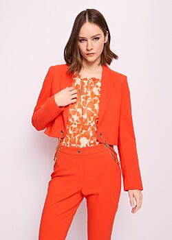 Blazer rosso con catene Denny Rose