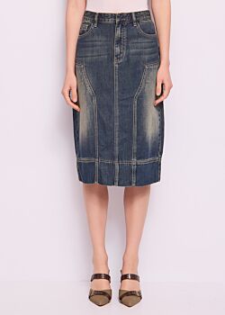 Variante 01 Gonna in denim di cotone used Denny Rose Jeans