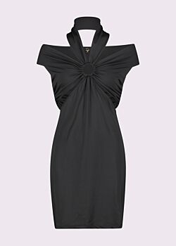 Mini abito nero in jersey Denny Rose
