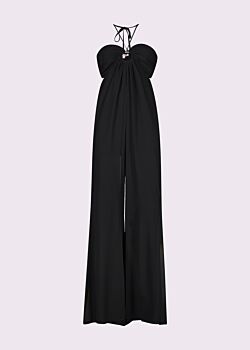 Black georgette jumpsuit Denny Rose